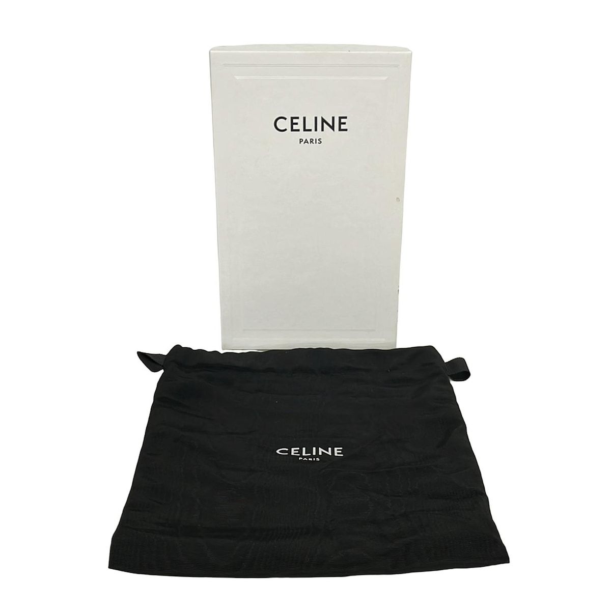 Celine Bifold Wallet Large Strap Gray Leather — view 6