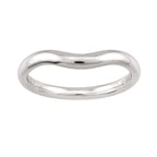 Tiffany & Co Curved Band Ring Pt Platinum