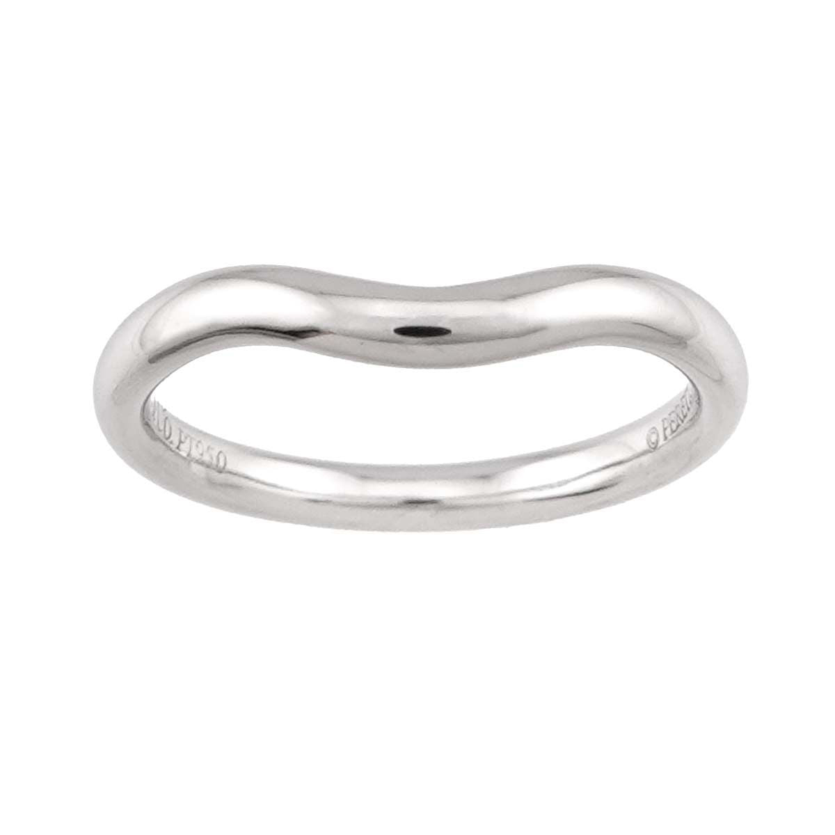Tiffany & Co Curved Band Ring Pt Platinum