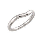 Tiffany & Co Curved Band Ring Pt Platinum