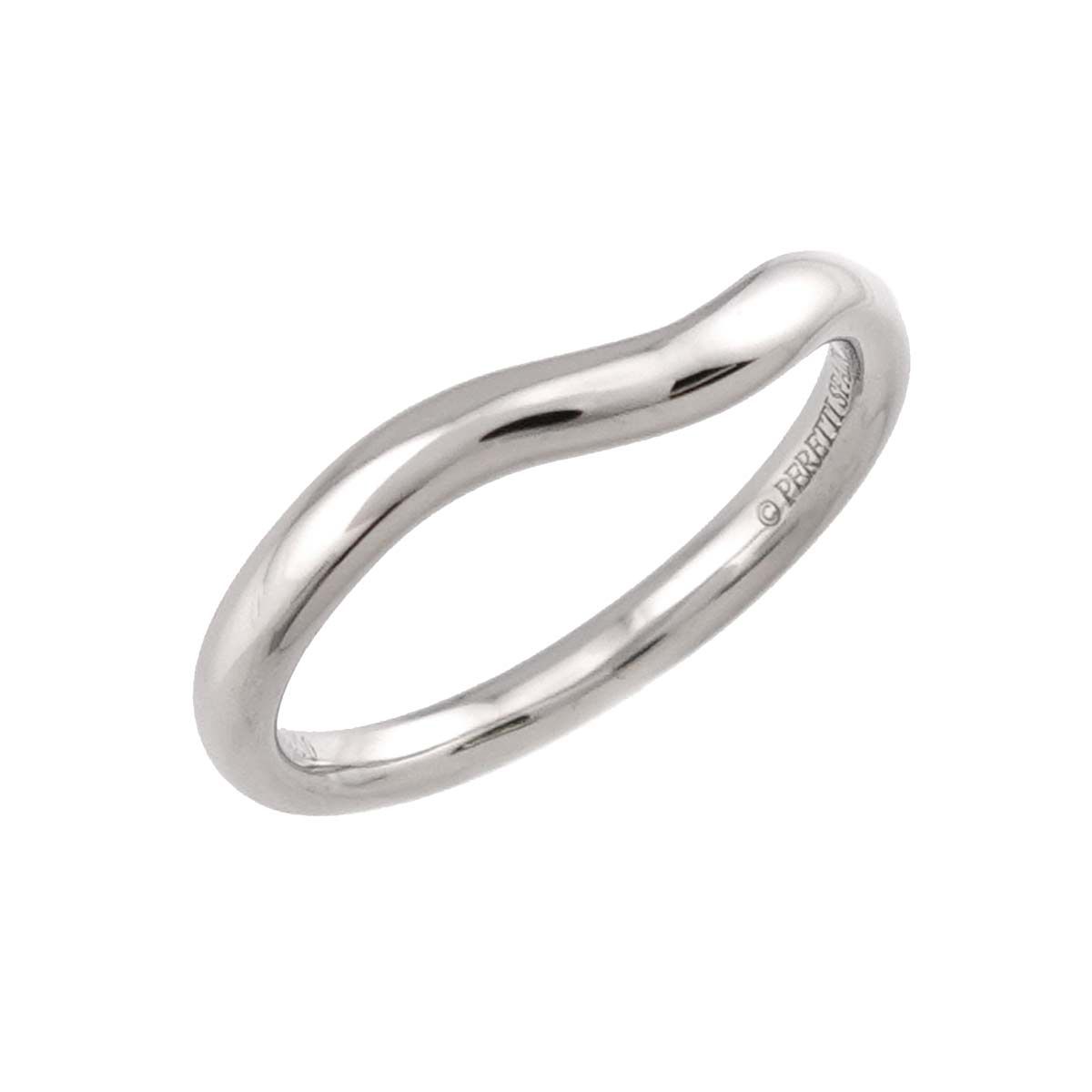 Tiffany & Co Curved Band Ring Pt Platinum