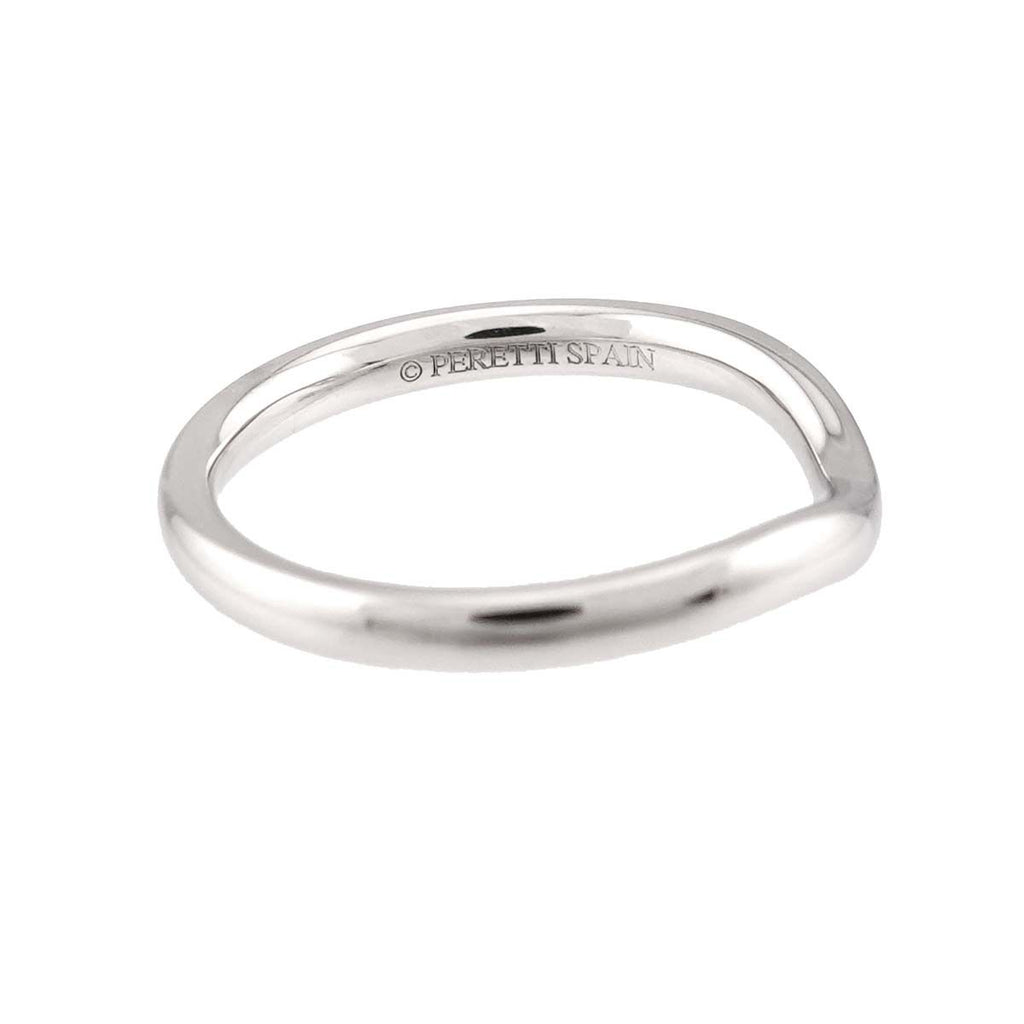 Tiffany & Co Curved Band Ring Pt Platinum