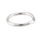 Tiffany & Co Curved Band Ring Pt Platinum