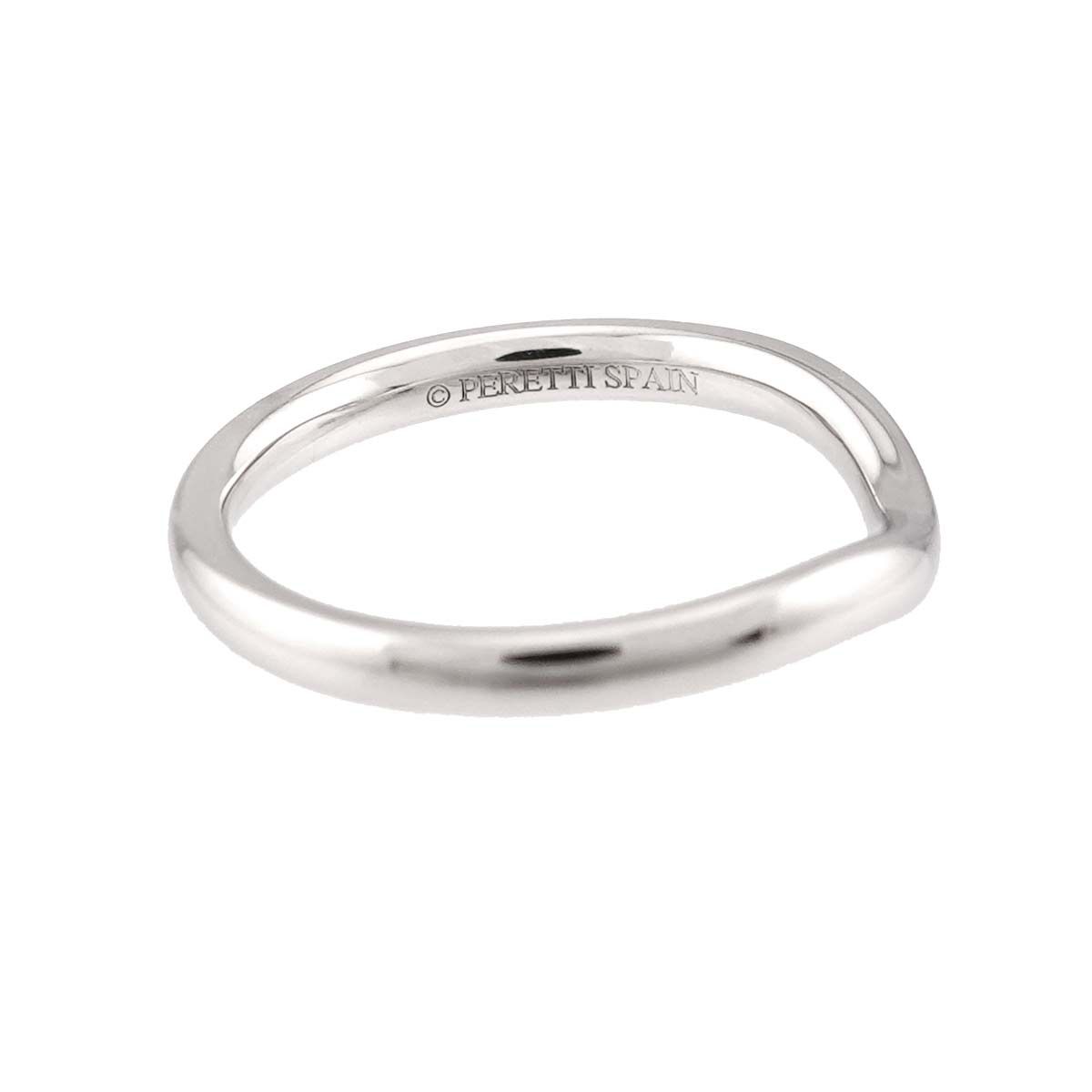 Tiffany & Co Curved Band Ring Pt Platinum