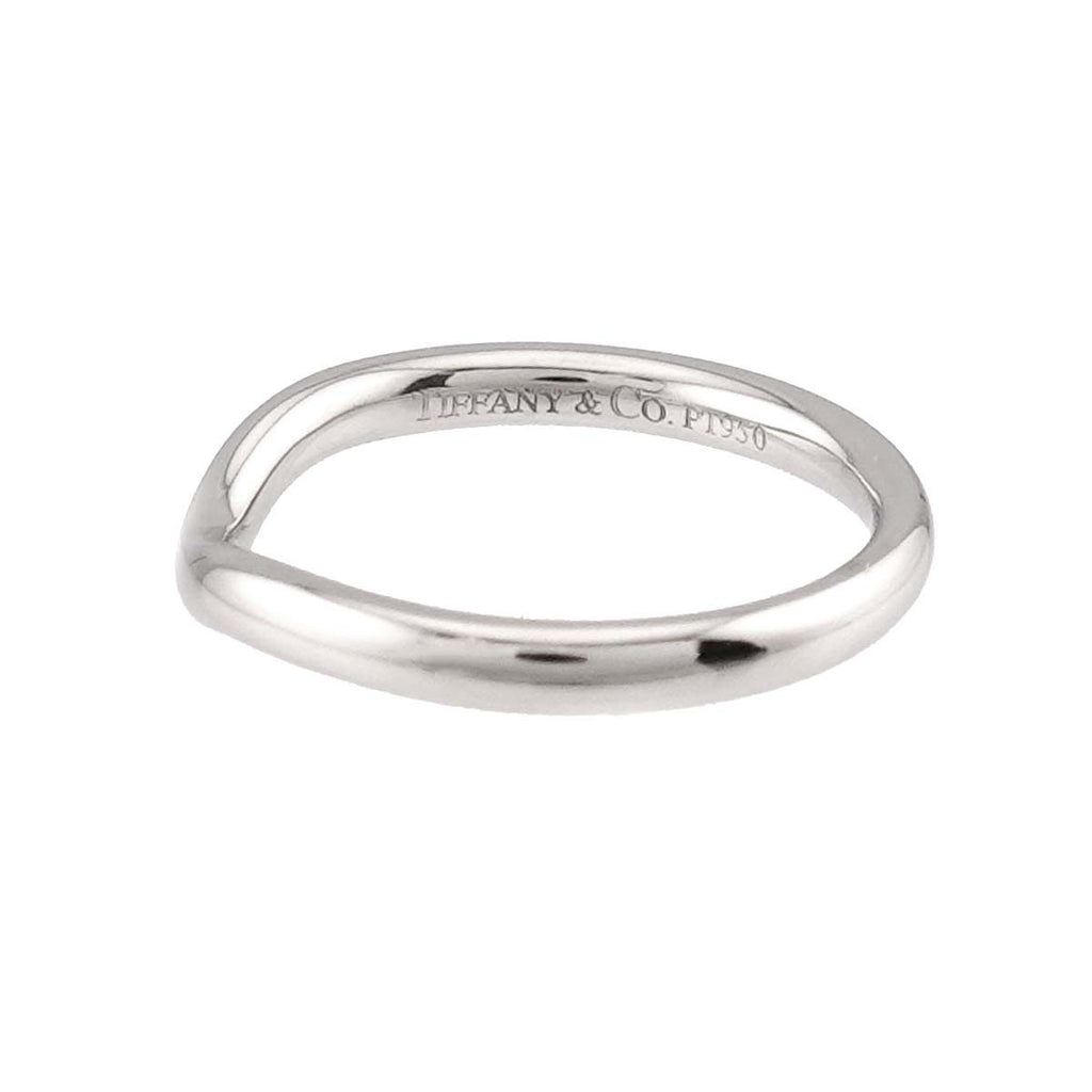 Tiffany & Co Curved Band Ring Pt Platinum