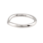 Tiffany & Co Curved Band Ring Pt Platinum