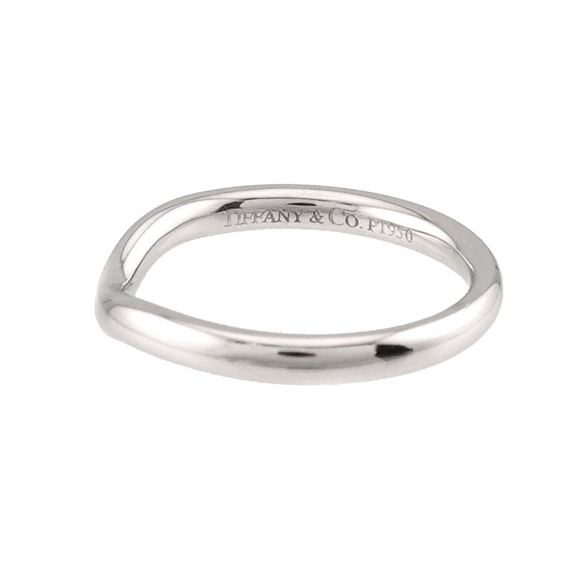 Tiffany & Co Curved Band Ring Pt Platinum