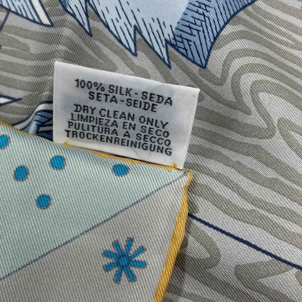 Hermes Carre 90 le Premier Chant Beginning Song Scarf Multicolor — view 8