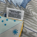 Hermes Carre 90 le Premier Chant Beginning Song Scarf Multicolor — view 8