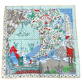 Hermes Carre 90 le Premier Chant Beginning Song Scarf Multicolor