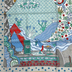 Hermes Carre 90 le Premier Chant Beginning Song Scarf Multicolor — view 4