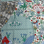 Hermes Carre 90 le Premier Chant Beginning Song Scarf Multicolor — view 2