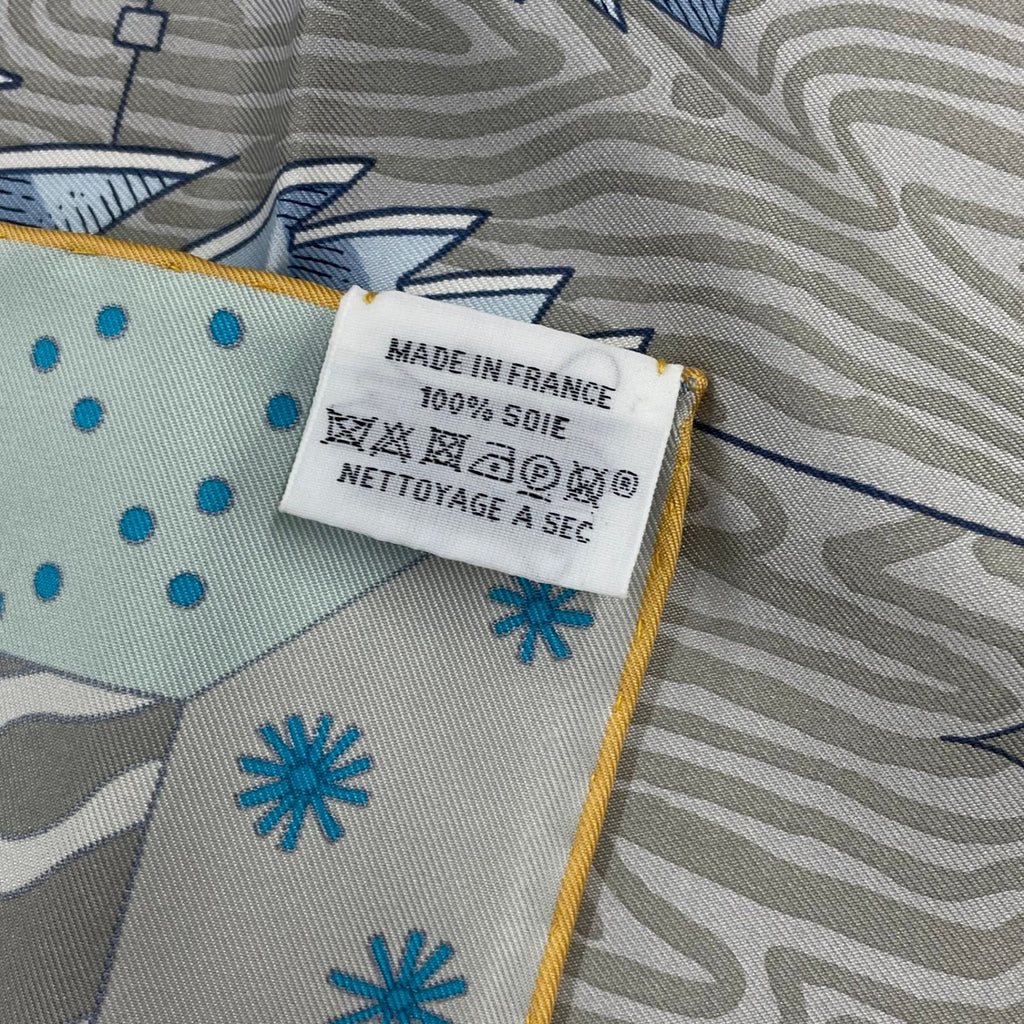 Hermes Carre 90 le Premier Chant Beginning Song Scarf Multicolor — view 7