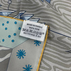 Hermes Carre 90 le Premier Chant Beginning Song Scarf Multicolor — view 7