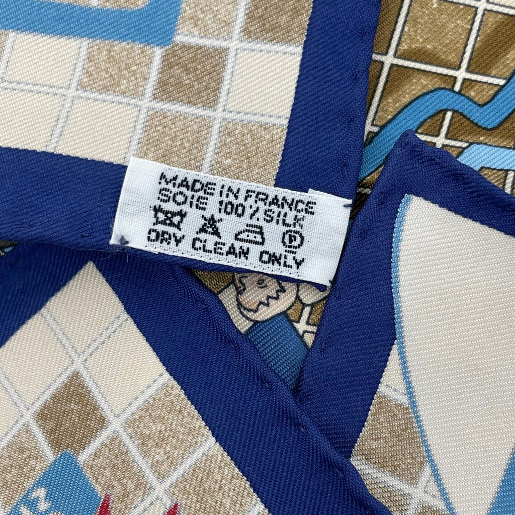 Hermes Dajarlecant Flight Handkerchief Scarf Silk 100% Multicolor — view 5