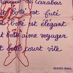 Hermes Scarf Silk Pink Carre 45 le Chat Botte Puss in Boots — view 5