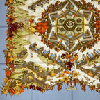 Hermes Scarf Carre 90 Silk Au Pays de Cocagne in Paradise Multicolor — view 5