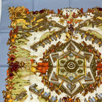 Hermes Scarf Carre 90 Silk Au Pays de Cocagne in Paradise Multicolor — view 3