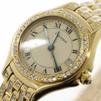 Cartier Panthere Cougar Diamond Bezel Bracelet 18k Yellow Gold Plaque Quartz — view 7