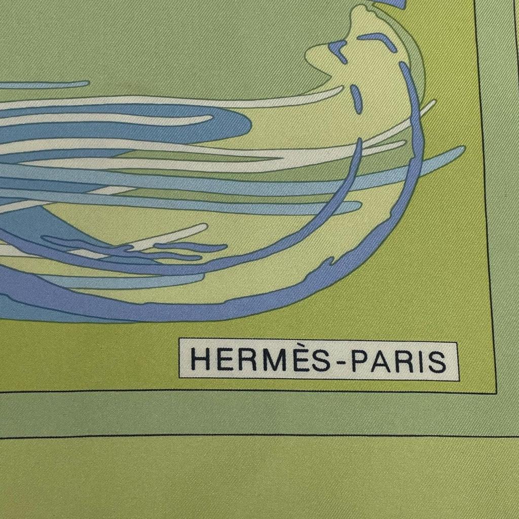 Hermes Carre 90 Silk Scarf Monte Carlo Casino Prince Albert Anniversary Monaco — view 6