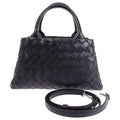 Bottega Veneta Handbag 2-Way Bag Intrecciato Black Silver