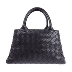 Bottega Veneta Handbag 2-Way Bag Intrecciato Black Silver — view 3