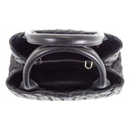 Bottega Veneta Handbag 2-Way Bag Intrecciato Black Silver — view 7