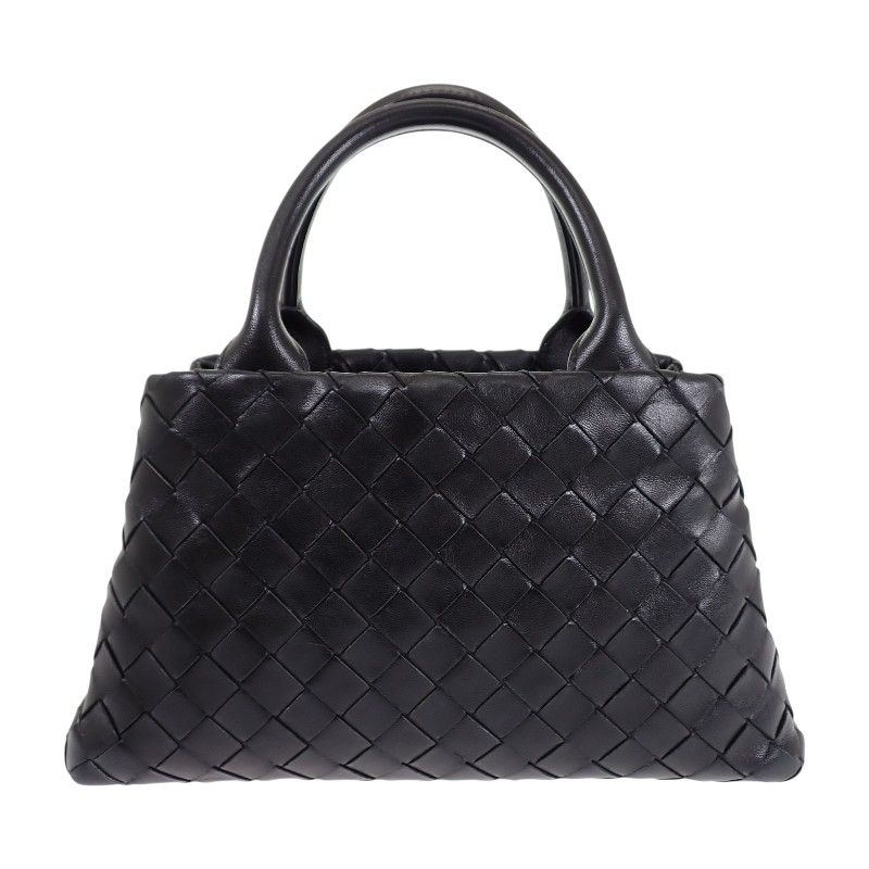 Bottega Veneta Handbag 2-Way Bag Intrecciato Black Silver — view 2
