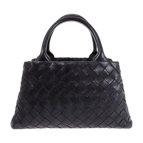 Bottega Veneta Handbag 2-Way Bag Intrecciato Black Silver — view 2
