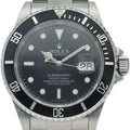 Rolex Submariner Date Roulette Box Card Stainless Steel Watch Black Polished