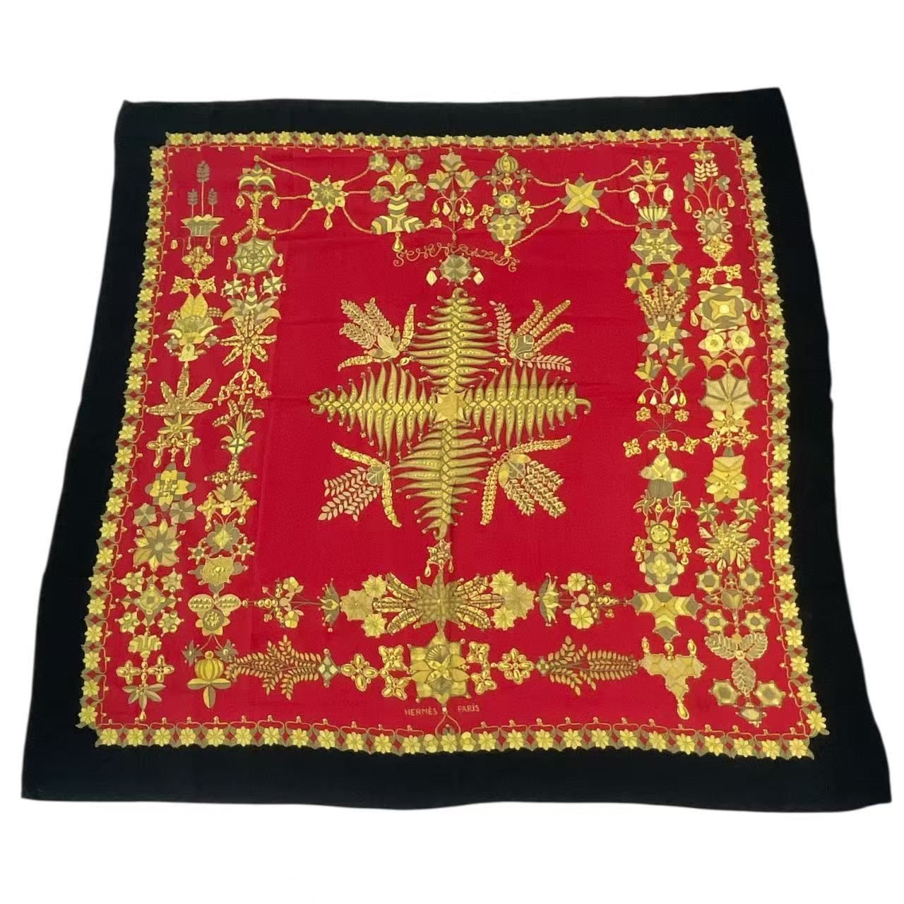 Hermes Super Large Carre 140 Scarf Silk Scheherazade