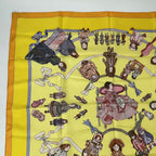 Hermes Carre 90 Silk Scarf Hello Dolly Yellow — view 2