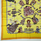 Hermes Carre 90 Silk Scarf Hello Dolly Yellow — view 4