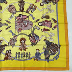 Hermes Carre 90 Silk Scarf Hello Dolly Yellow — view 5