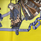 Hermes Carre 90 Silk Scarf Hello Dolly Yellow — view 6