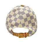 Louis Vuitton Cap Bonnet LV Azur Cotton White Damier Silk — view 3
