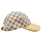 Louis Vuitton Cap Bonnet LV Azur Cotton White Damier Silk — view 2