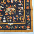 Hermes Carre 90 Gardener Roy Silk Scarf Yellow — view 5