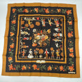 Hermes Carre 90 Gardener Roy Silk Scarf Yellow