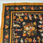 Hermes Carre 90 Gardener Roy Silk Scarf Yellow — view 2