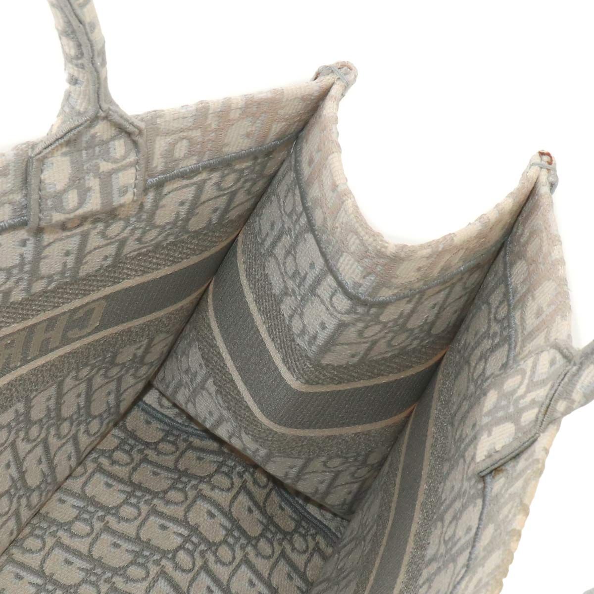 Dior Oblique Book Tote Canvas Gray — view 8