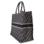 Dior Oblique Book Tote Large Canvas Navy — view 3