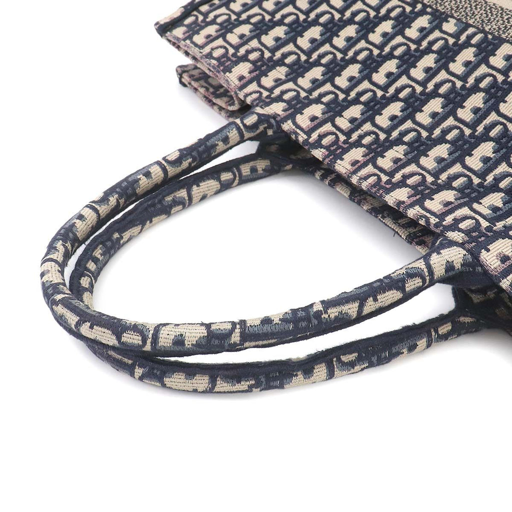 Dior Oblique Book Tote Large Canvas Navy — view 5
