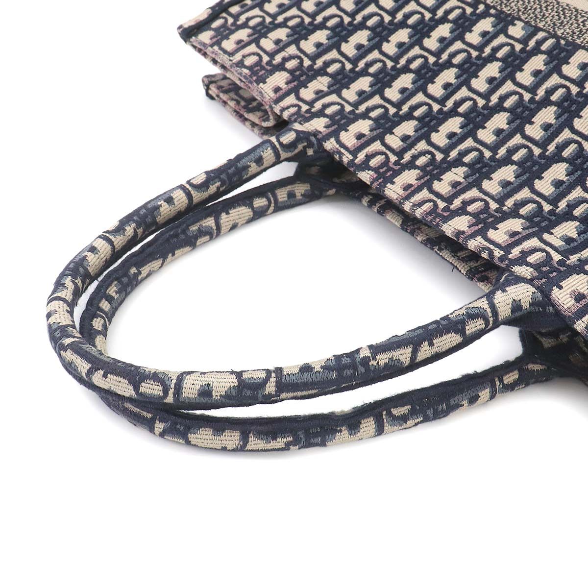 Dior Oblique Book Tote Large Canvas Navy — view 5