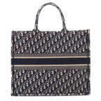 Dior Oblique Book Tote Large Canvas Navy — view 2