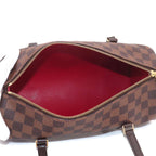 Louis Vuitton Damier Papillon 30 Hand Bag Ebene Brown Gold — view 6