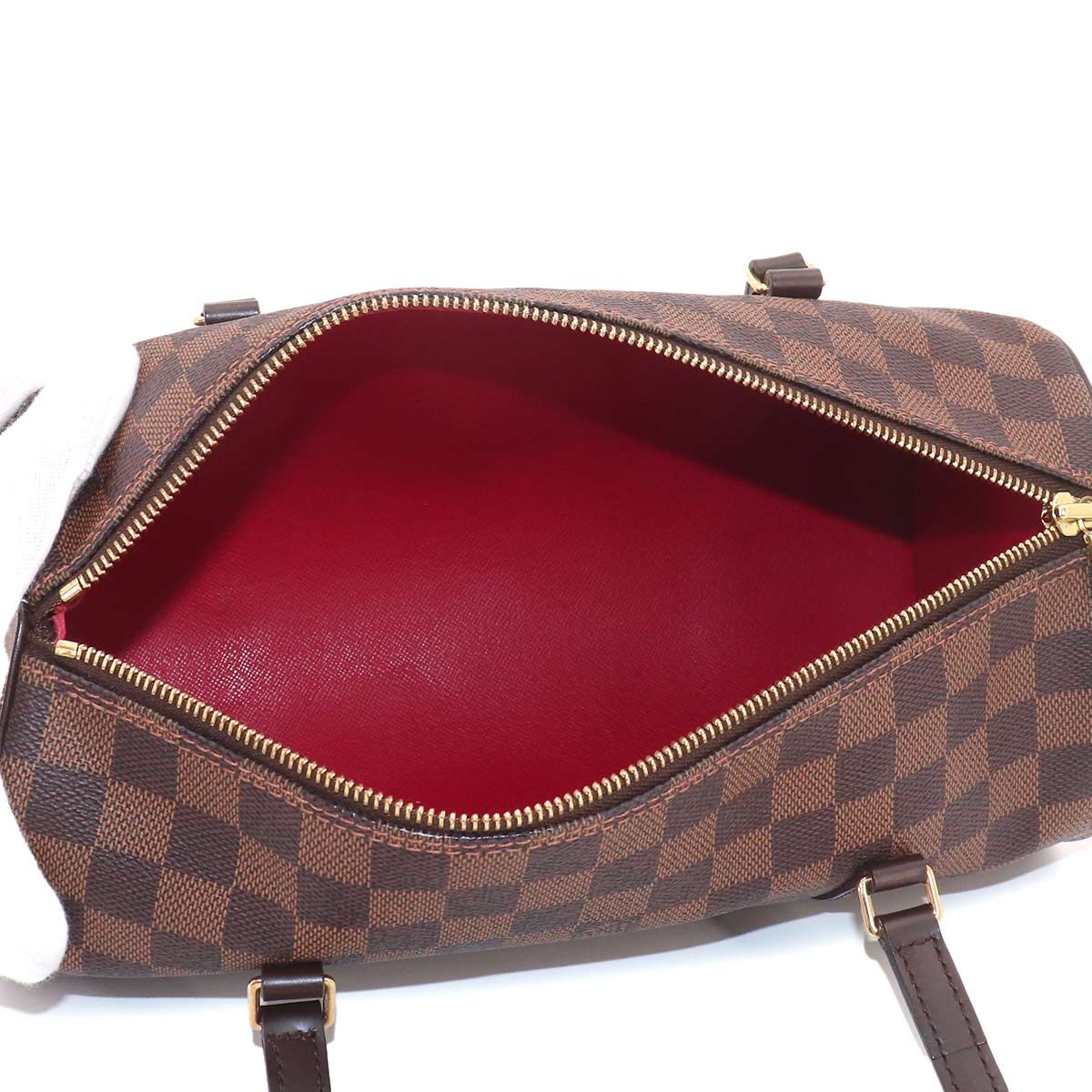 Louis Vuitton Damier Papillon 30 Hand Bag Ebene Brown Gold — view 6