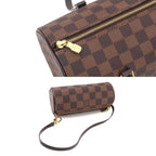Louis Vuitton Damier Papillon 30 Hand Bag Ebene Brown Gold — view 9