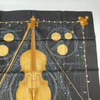 Hermes Scarf Silk Carre 90 Music Played by Spheres la Musique Des Black — view 3