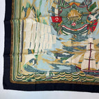 Hermes Scarf Carre 90 Silk Henry Smith Sailor Sailing Ship Voyage Multicolor — view 4